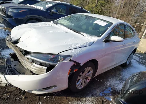 2016 Chrysler 200 Limited Platinum from USA, damaged, VIN 1C3CCCAB2GN179925